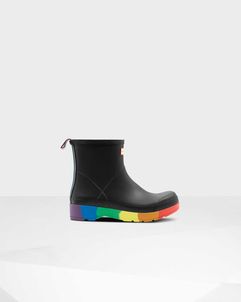 Hunter Original Pride Play Heeled Play Støvler Sort - Hunter Gummistøvler Herre | JNK071839